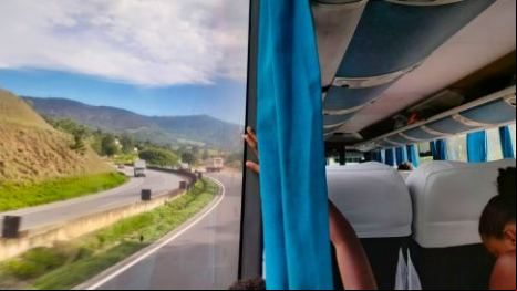 Omnibús en viaje por Brasil